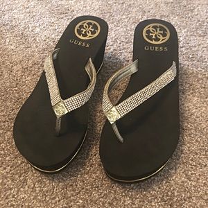 Guess Wedge flip flops